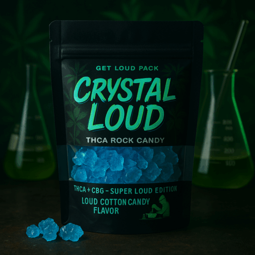 Crystal Loud THCA + CBG Infused Rock Candy – SUPER LOUD EDITION