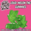 LoudMelon Gummies - 100mg THC