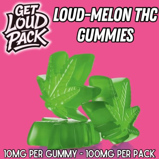 LoudMelon Gummies - 100mg THC