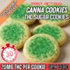 Canna Cookies | Fast-Acting 20mg THC Sugar Cookies (5-Pack)