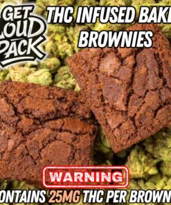 Cannabis Infused Brownies – 25mg THC | Get Loud Pack