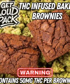 Cannabis Infused Brownies – 50mg THC | Get Loud Pack